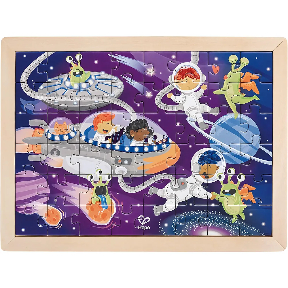 Hape Puzzle Raumfahrer - 48 Teile