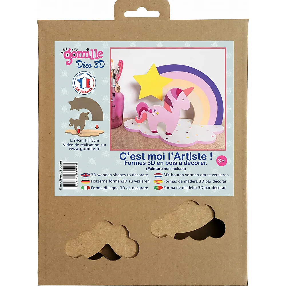 Gomille Einhorn / Regenbogen - Deko 3D - Suche
