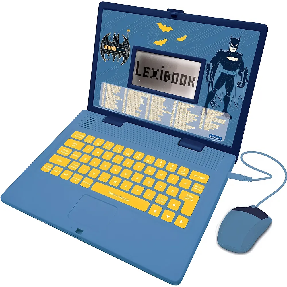 Lexibook Batman zweisprachiger pdagogischer Laptop - 124 Aktivitten English/Franzsisch
