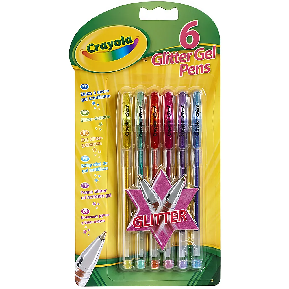 Crayola Glitzer Gelstifte 6Teile