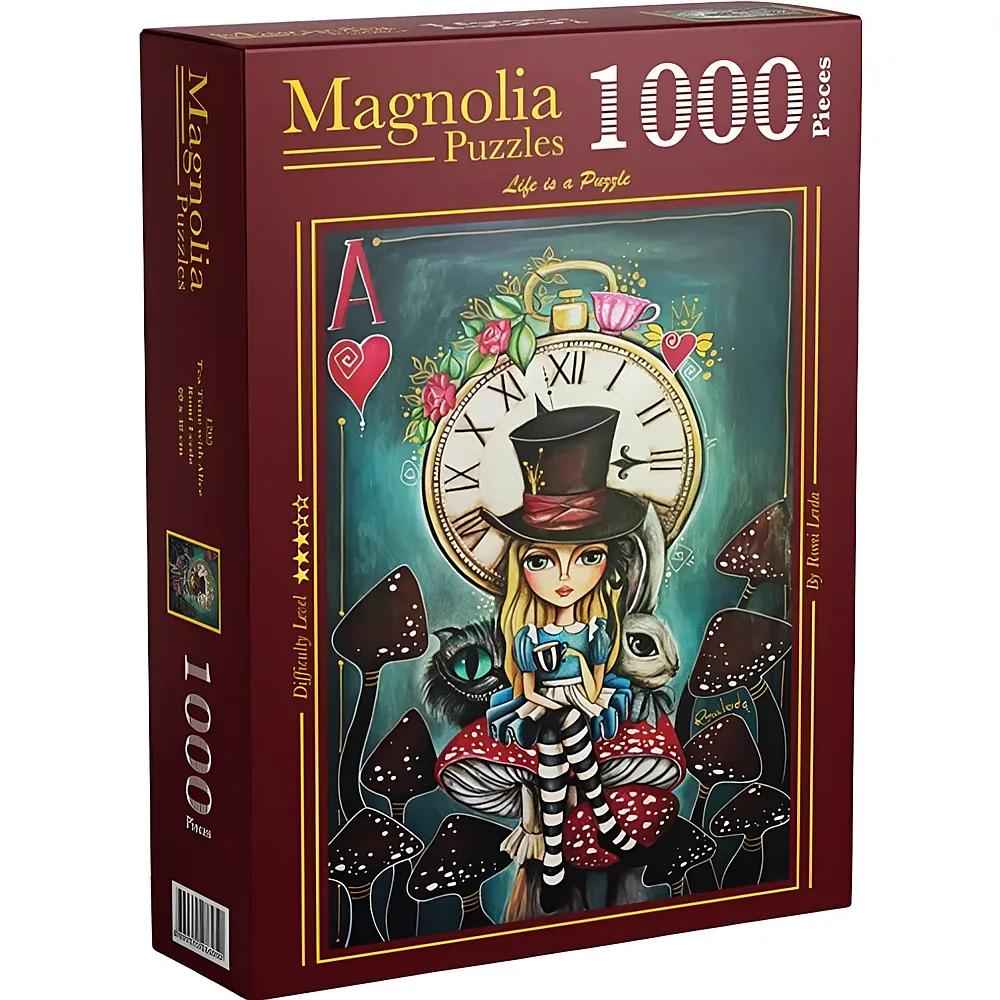 Magnolia Puzzle Romi Lerda Tea Time with Alice 1000Teile
