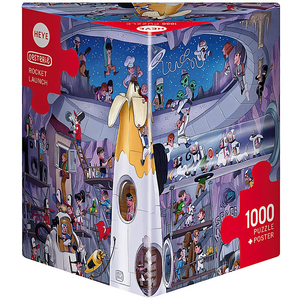Heye Puzzle Triangular Rocket Launch - 1000 Teile