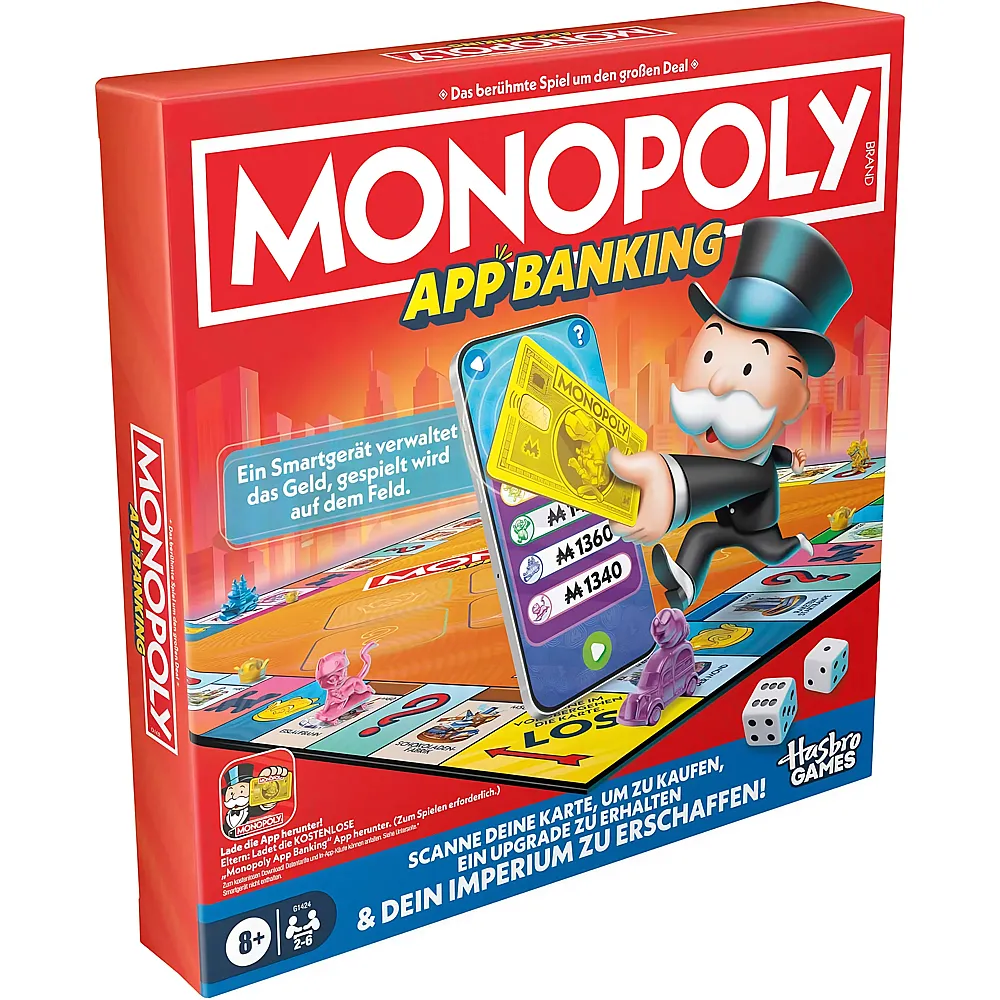 Hasbro Gaming Monopoly App Banking DE