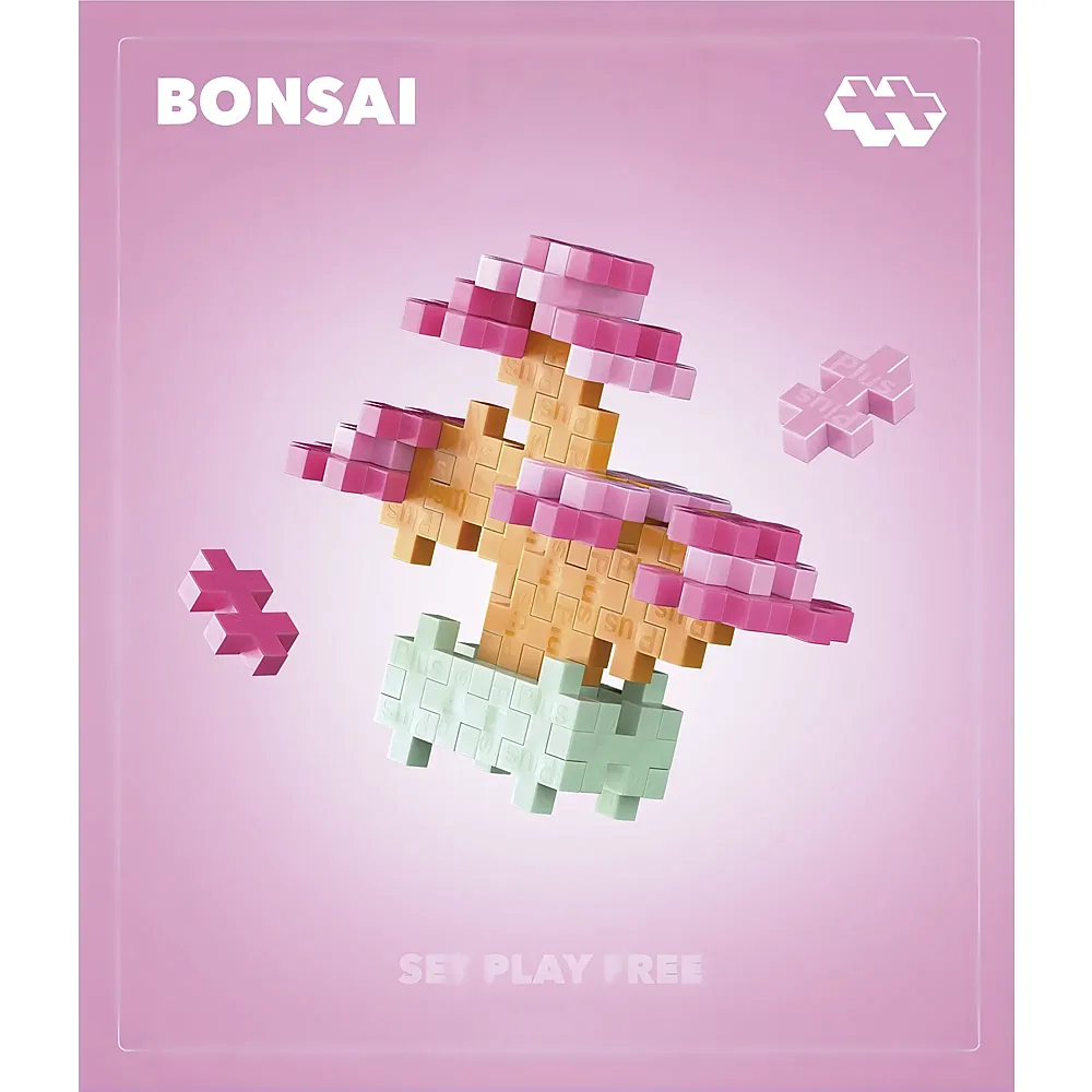 Plus-Plus 50 Kreativ Bausteine Bonsai pink