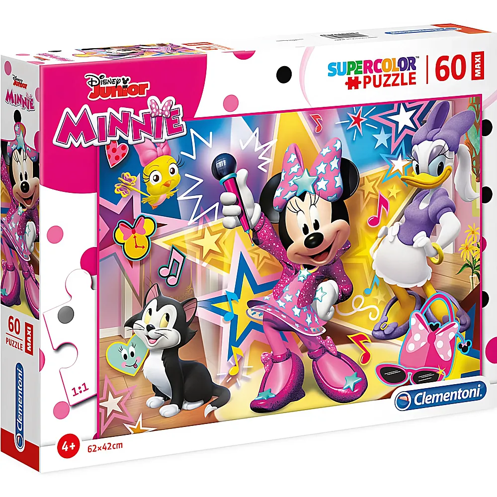 Clementoni Puzzle Supercolor Maxi Minnie Mouse Happy Helpers 60XXL