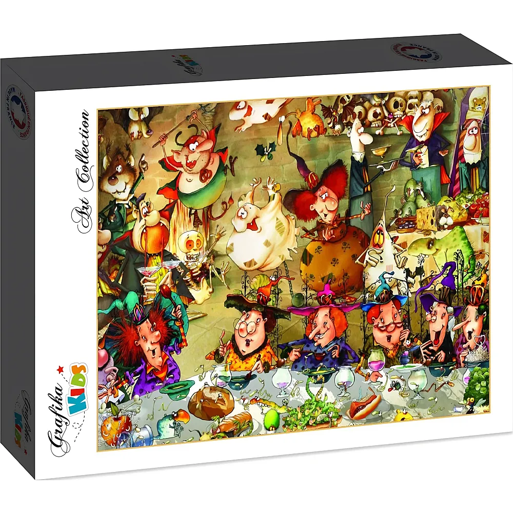 Grafika Puzzle Art Collection Franois Ruyer Grafika Kids Essen unter Hexen - 48 Teile
