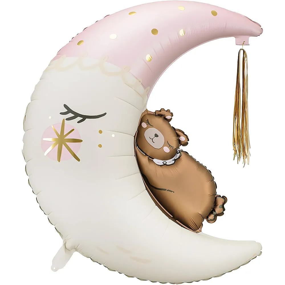 Partydeco Folienballon Mond Rosa | Folienballone