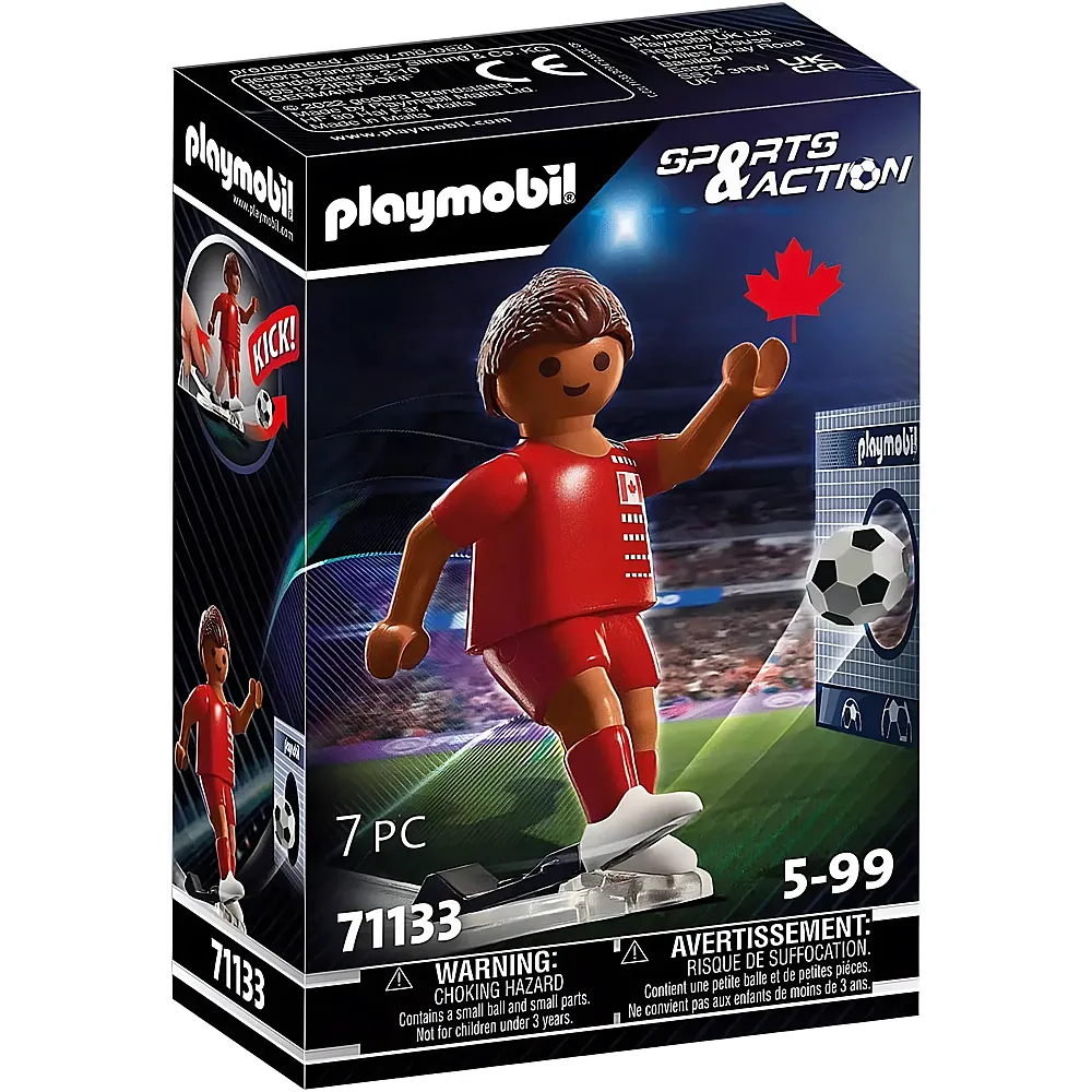 meinspielzeug - PLAYMOBIL Sports & Action Fussballspieler Kanada 71133 | Kicker & Tischfussball