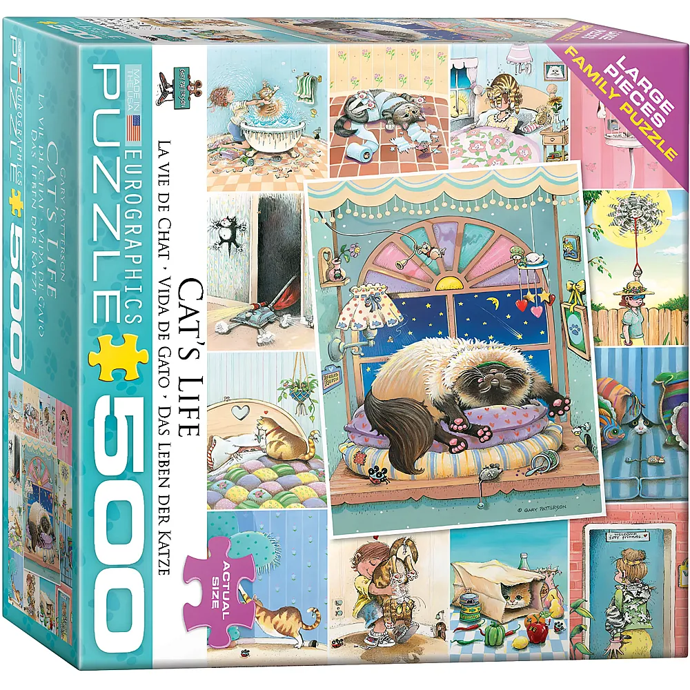 Eurographics Puzzle S�e Katzen Collage - 500 Teile - Puzzle 500 Teile