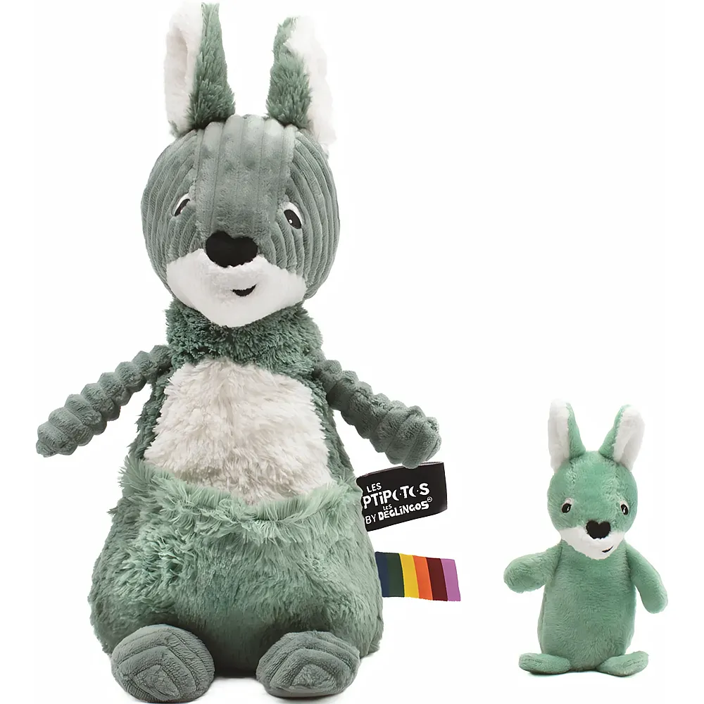 Les D�glingos Allezou The Kangaroo Mom & Baby Green