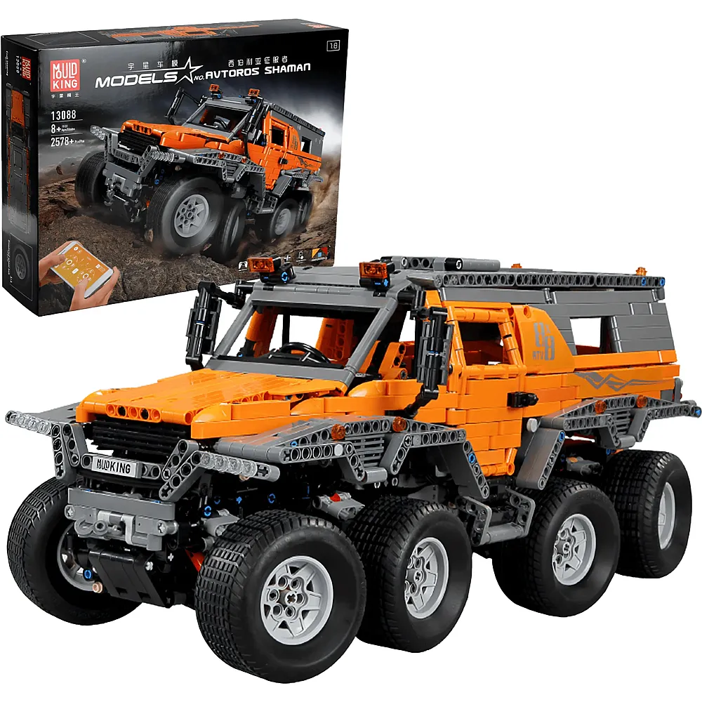Mould King Models Avtoros Shama Remote Controlled 8WD Truck 13088