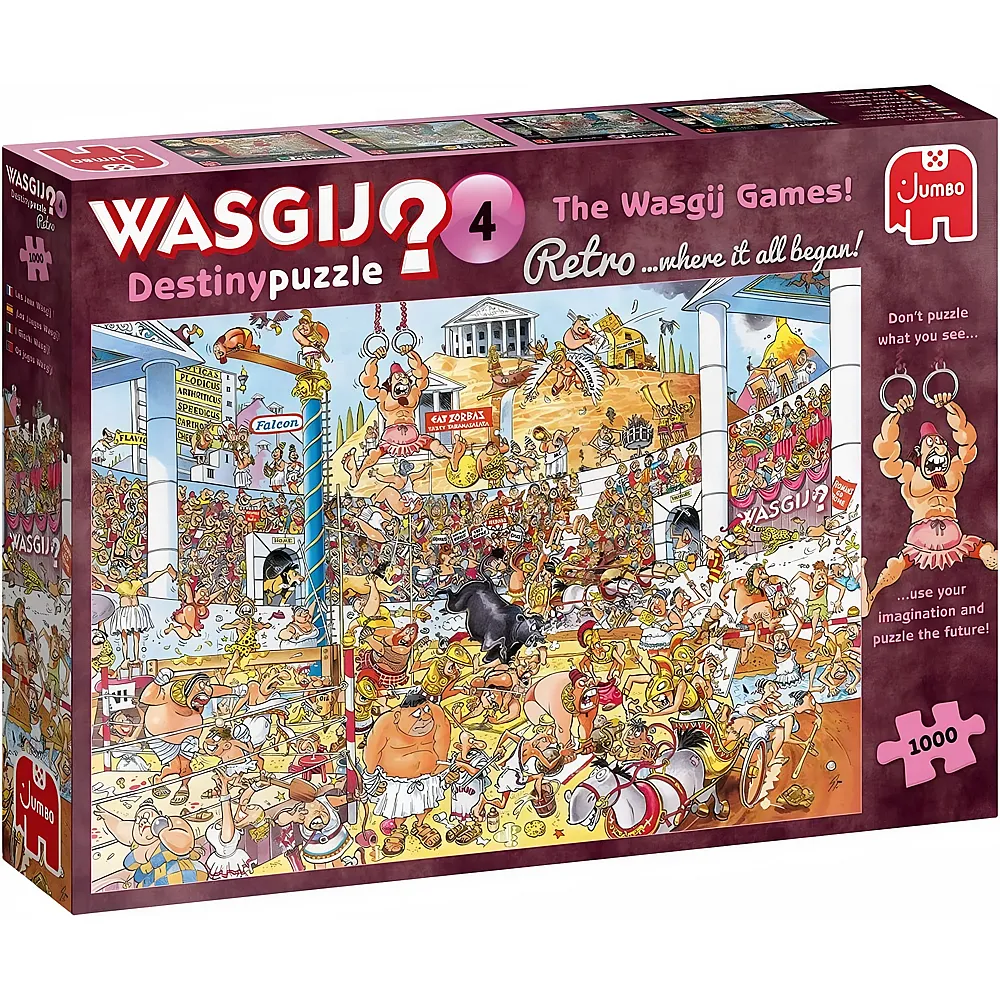 meinspielzeug � Jumbo Puzzle WASGIJ Brot und Spiele - 1000 Teile | Puzzle 1000 Teile