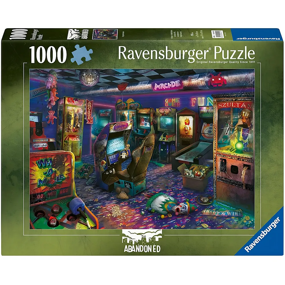 Ravensburger Puzzle Abandoned Places - Spielhalle - 1000 Teile