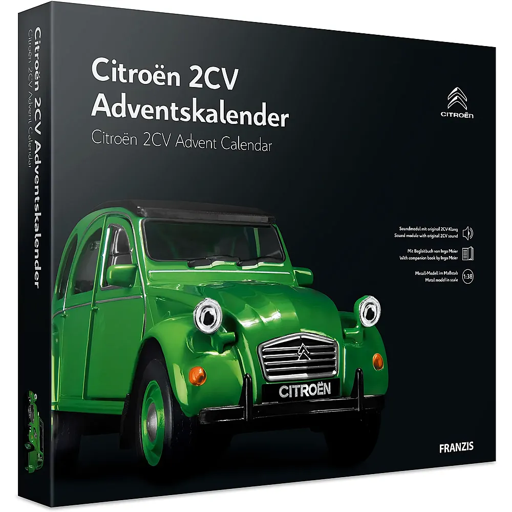 Franzis Modellfahrzeug Citroen 2CV Adventskalender