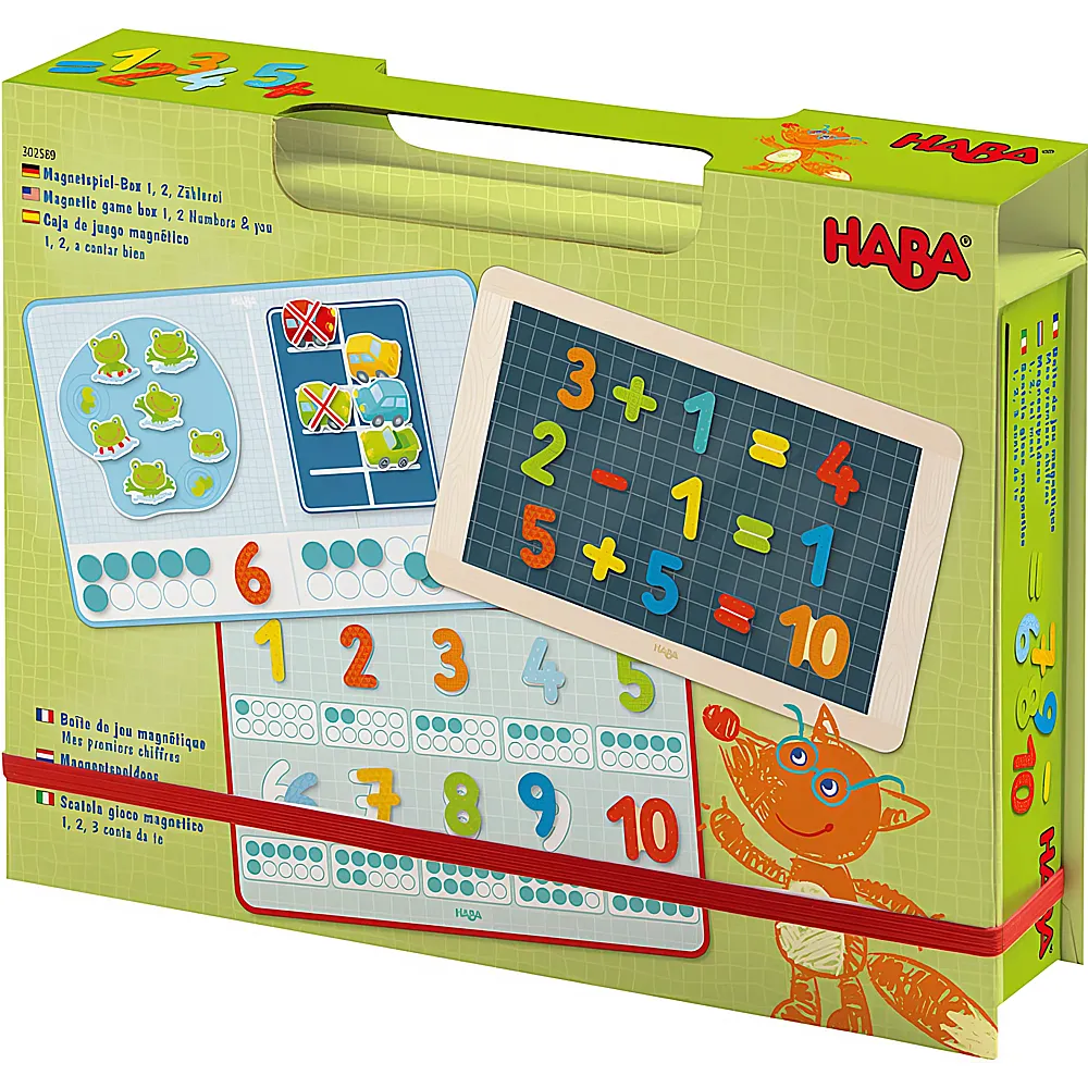 HABA Spiele Magnetspiel-Box 1, 2, Zhlerei
