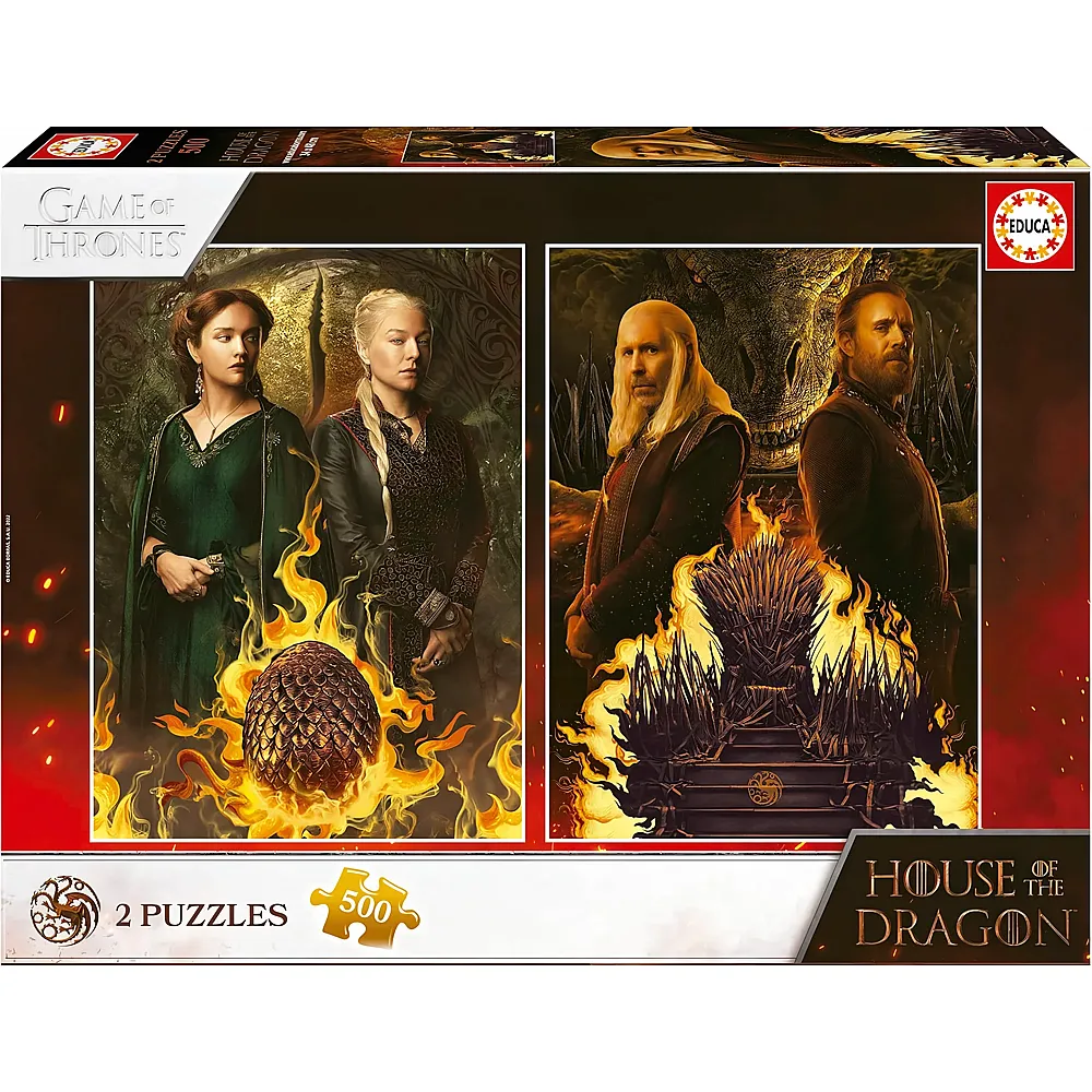 Educa Puzzle Game of Thrones House Of The Dragon - 500 Teile