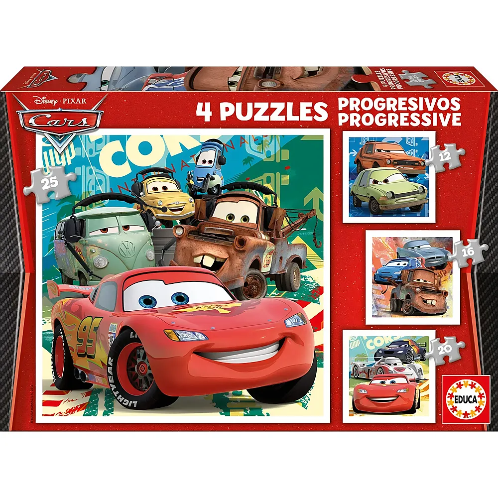 Educa Puzzle Disney Cars 12-25Teile