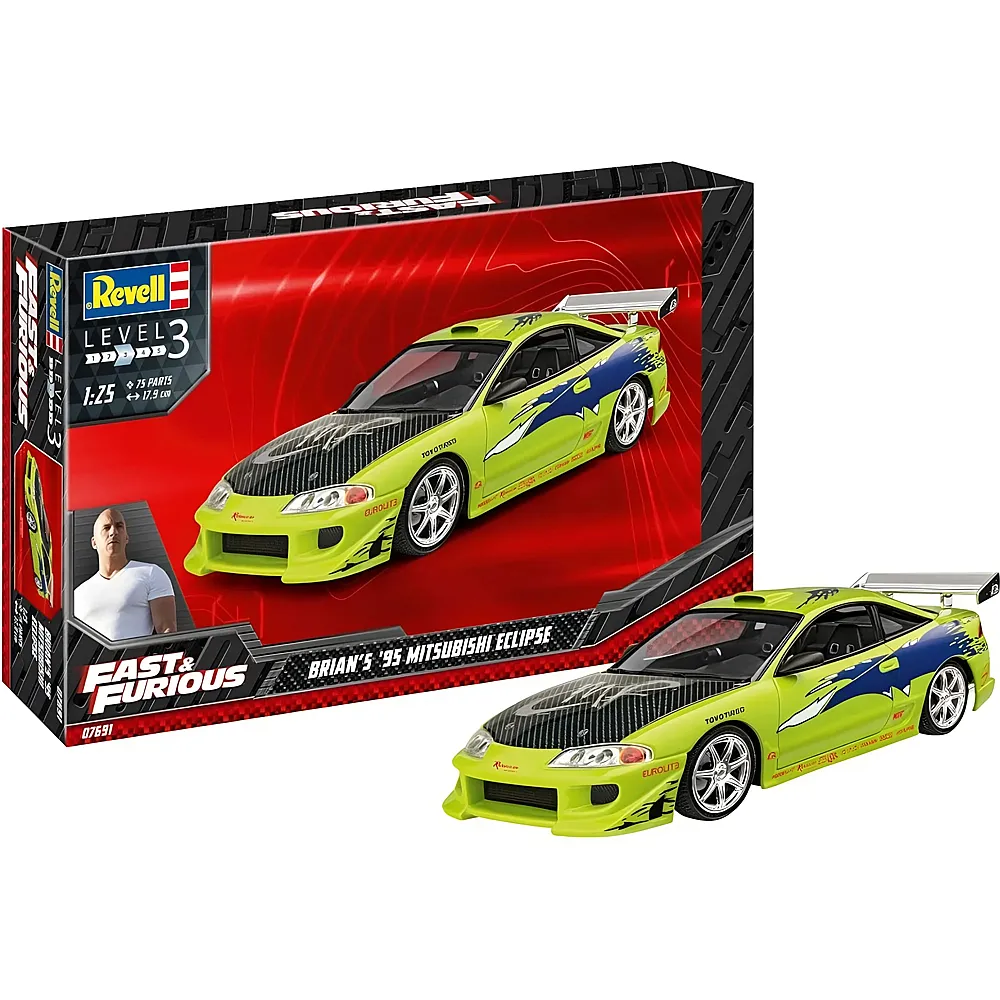 Revell Level 3 Fast & Furious Fast Furious Brians 1995 Mitsubishi Eclipse
