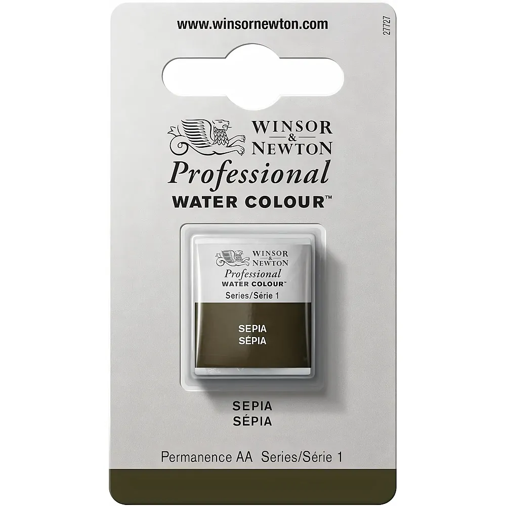 Winsor & Newton Professional Water Colour Aquarellfarbe Sepia - 1/2 Napf