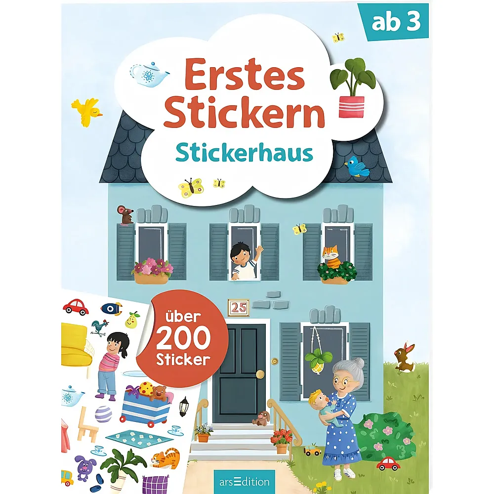 ars Edition Erstes Stickern: Stickerhaus