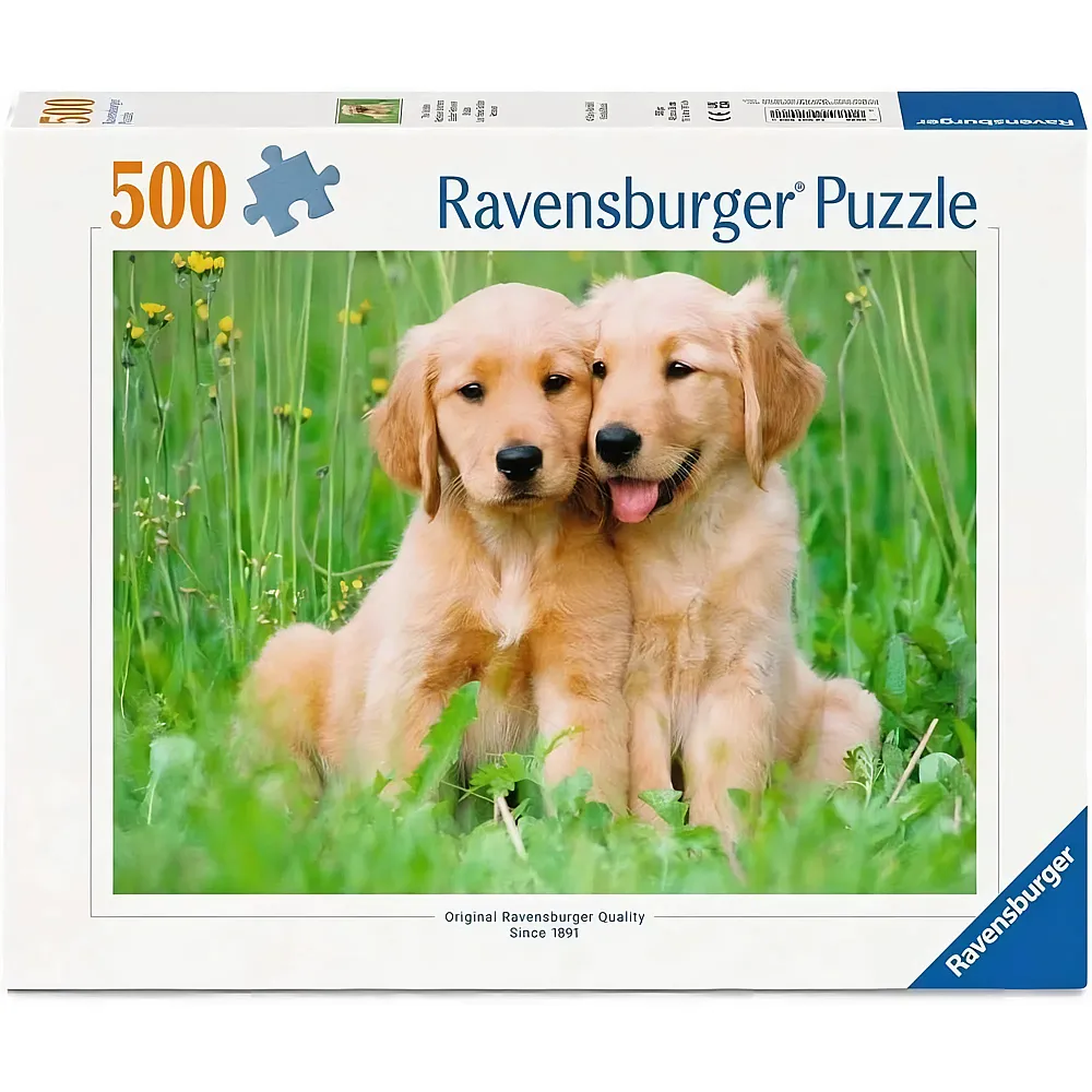 meinspielzeug - Ravensburger Puzzle Golden Retriever Br�der 500Teile | Puzzle 500 Teile