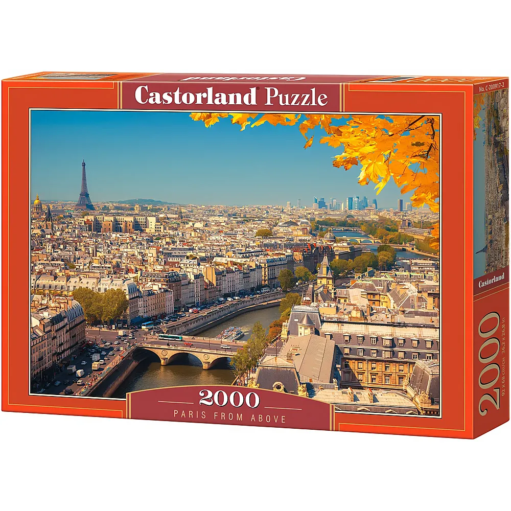 Castorland Puzzle Paris aus der Vogelperspektive - 2000 Teile