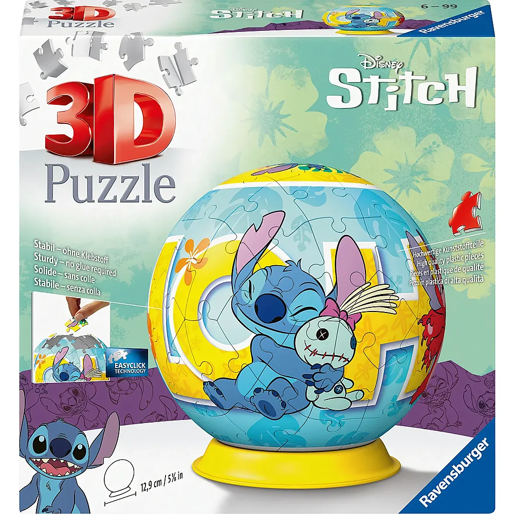 Ravensburger Lilo & Stitch Puzzleball Disney Stitch 72Teile
