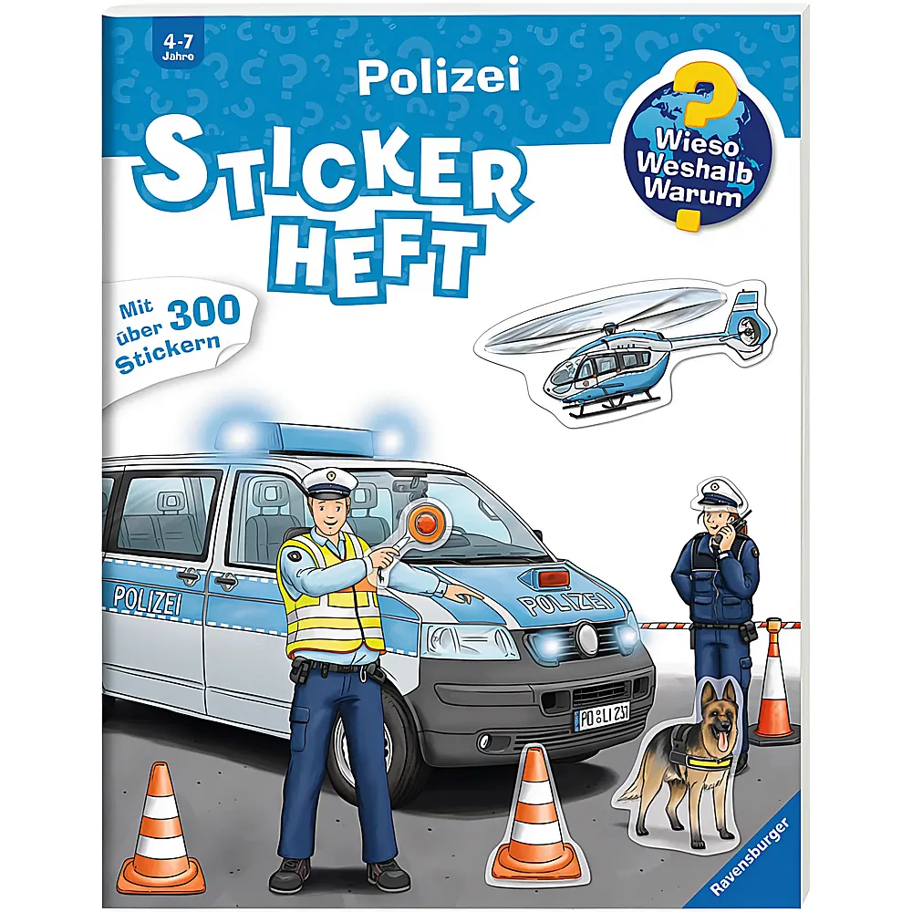 Ravensburger Wieso Weshalb Warum Stickerheft Polizei