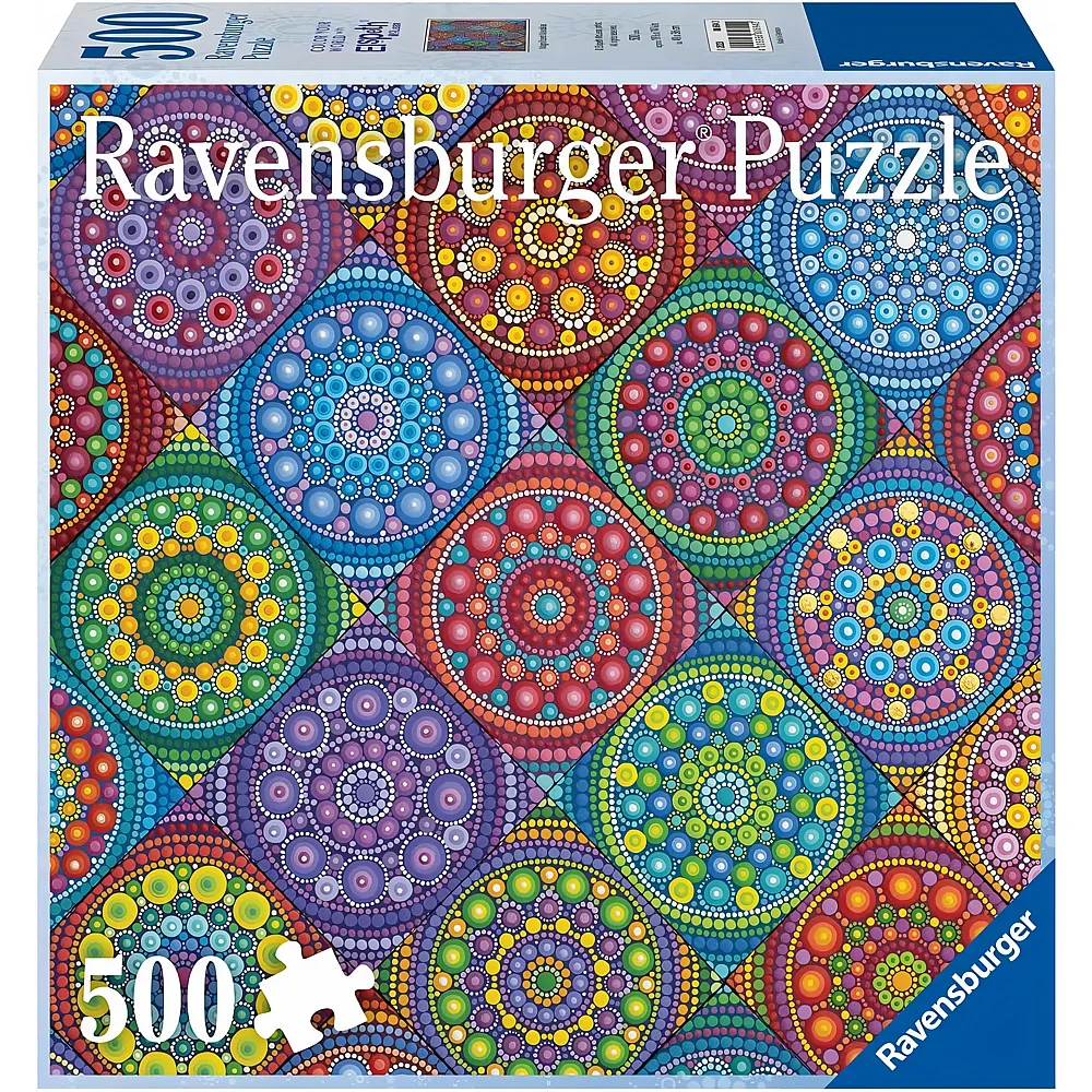 Ravensburger Color Your World Series - Magnificent Mandalas - 500 Teile Puzzle f�r Erwachsene -  - Handgefertigtes Werkzeug, Made