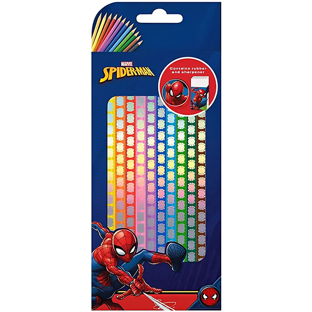 Kids Licensing Spiderman Schreibset Farbstifte | Farbe & Kreide