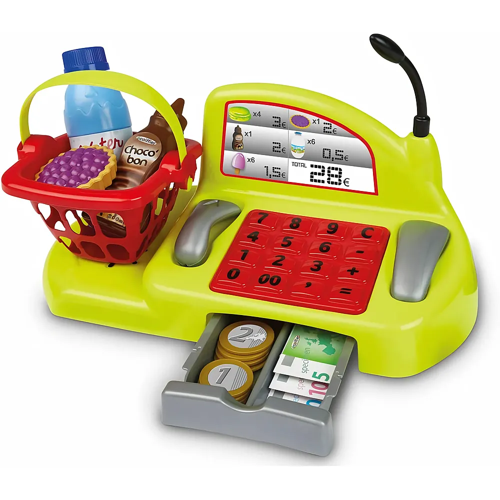 Ecoiffier 100% Chef Supermarktkasse mit Einkaufskorb und Zubeh�r