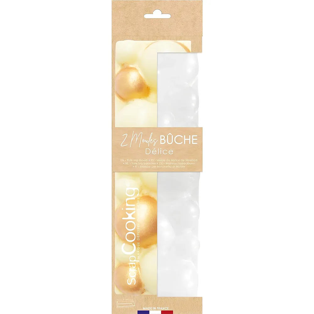 ScrapCooking Moules Buche Delice Pet Recycle - 2 Teile