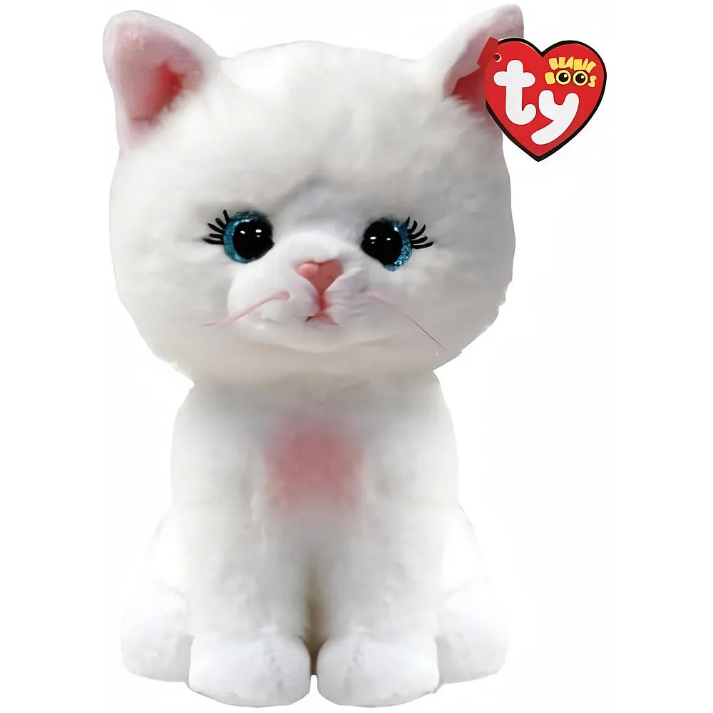 meinspielzeug - Ty Beanie Boos Amelia die Katze mit glitzernden blauen Augen 15cm | Katzen Pl�sch