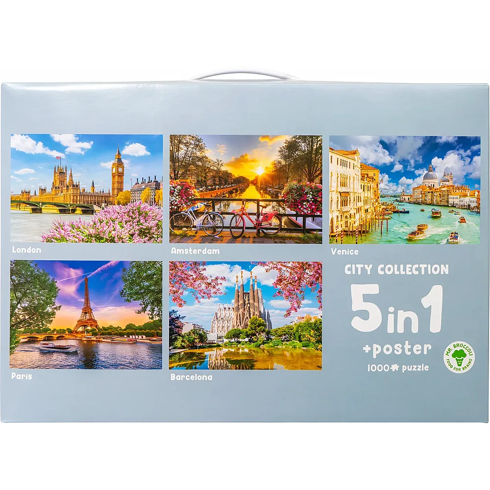 Mr. Broccoli 5in1 Puzzle City - 1000 Teile - Puzzle 1000 Teile