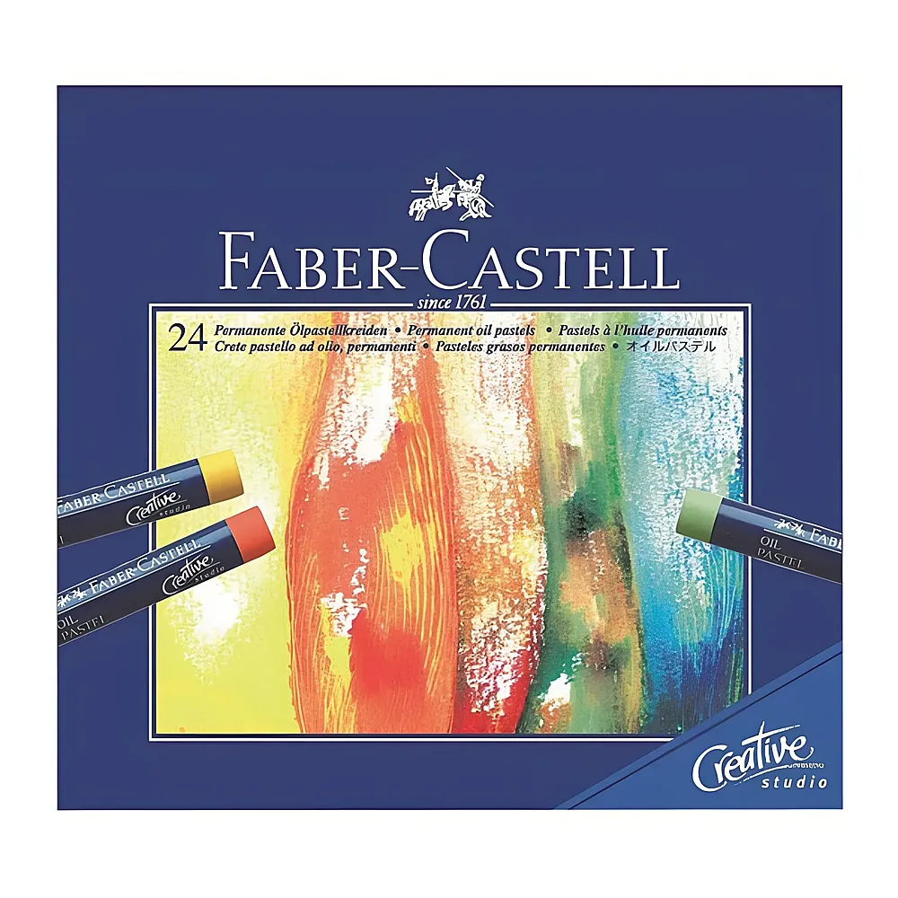 Faber-Castell Creative Studio lpastellkreide, 24er Kartonetui | Farbe & Kreide