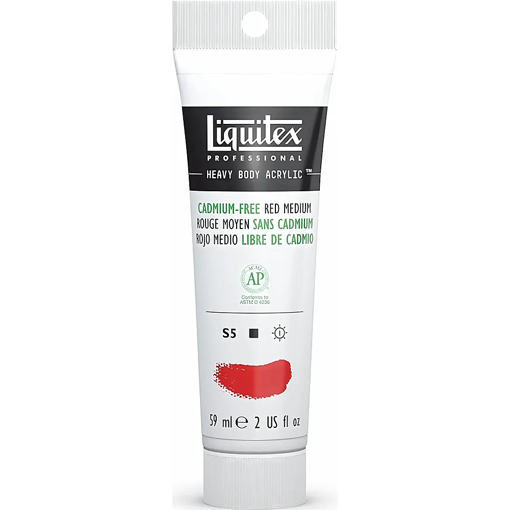 Liquitex Lqx Prof. Heavy Body Acrylfarbe 59ml Tube Kad Free Rot Mitte