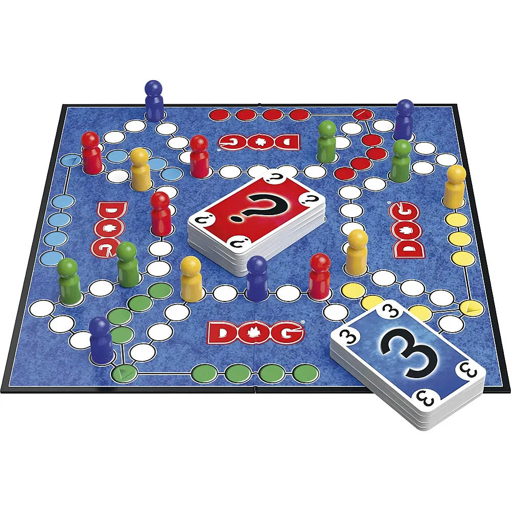 Schmidt Spiele DOG mit grossen Spielfiguren - Mehrsprachig