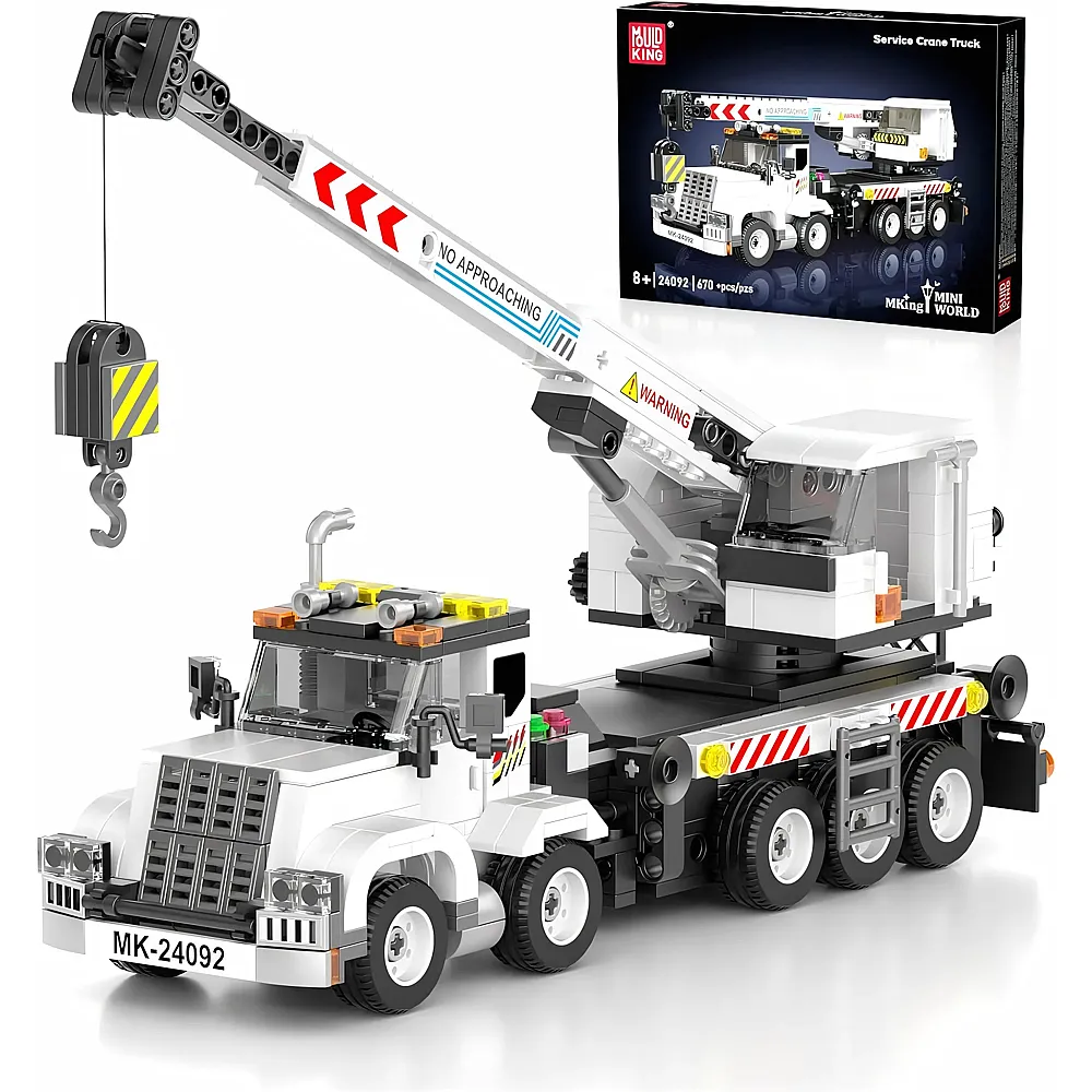 meinspielzeug - Mould King Mini World Mechanischer Kran 24092 | Klemmbausteine Stadtleben