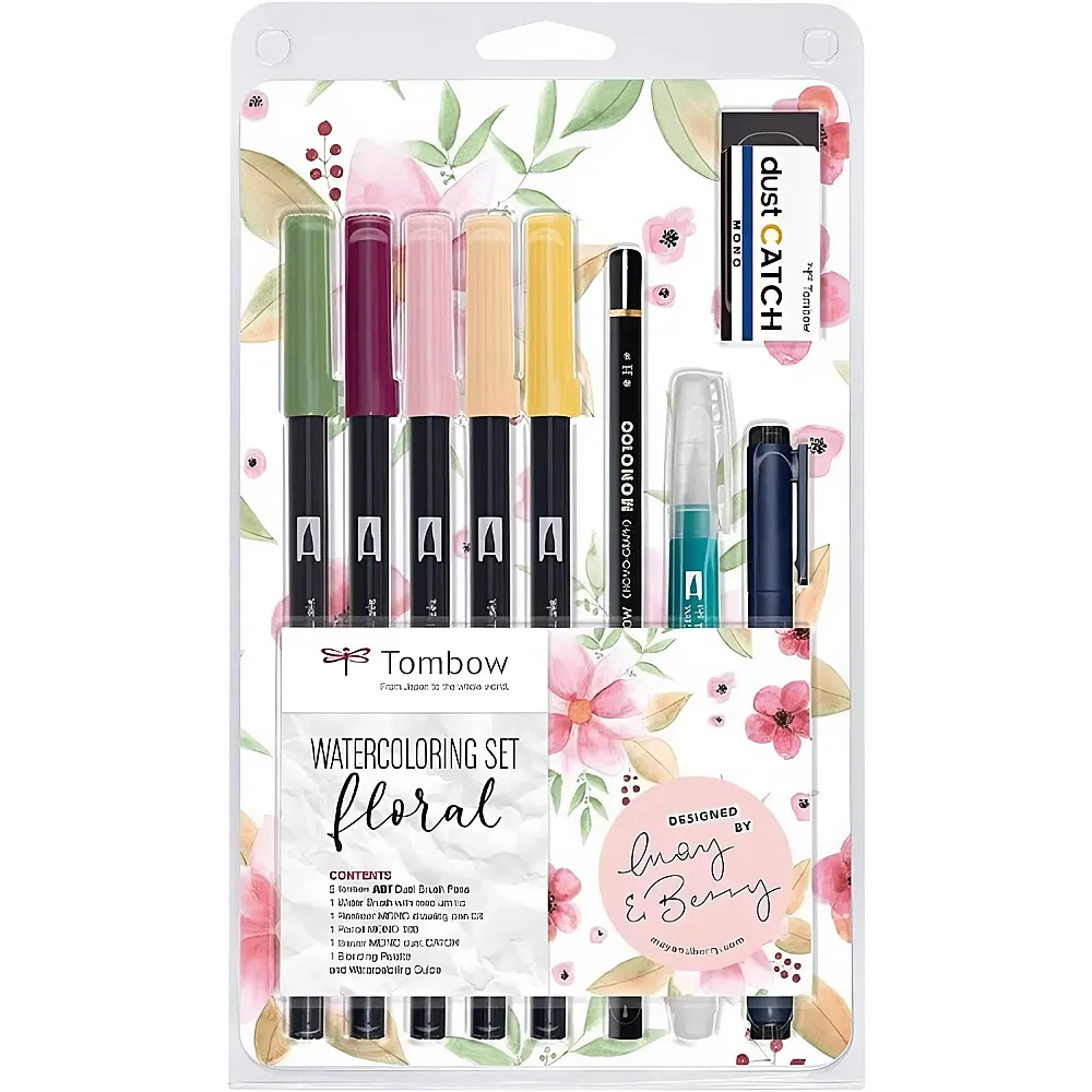 Tombow Watercolor Set Floral - 9 Teile