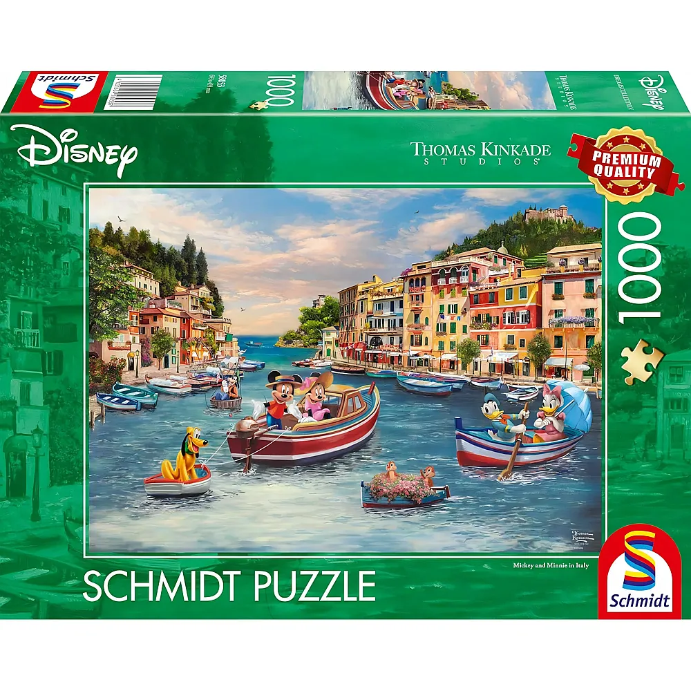 Schmidt Puzzle Thomas Kinkade Mickey Mouse Disney Mickey & Minnie Italien 1000Teile