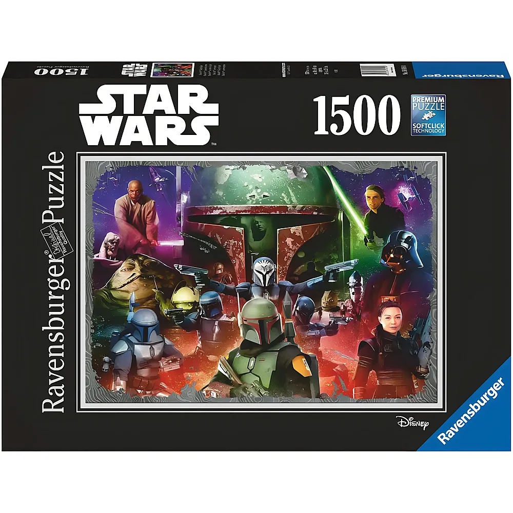 Ravensburger Puzzle Star Wars Boba Fett: Bounty Hunter 1500Teile