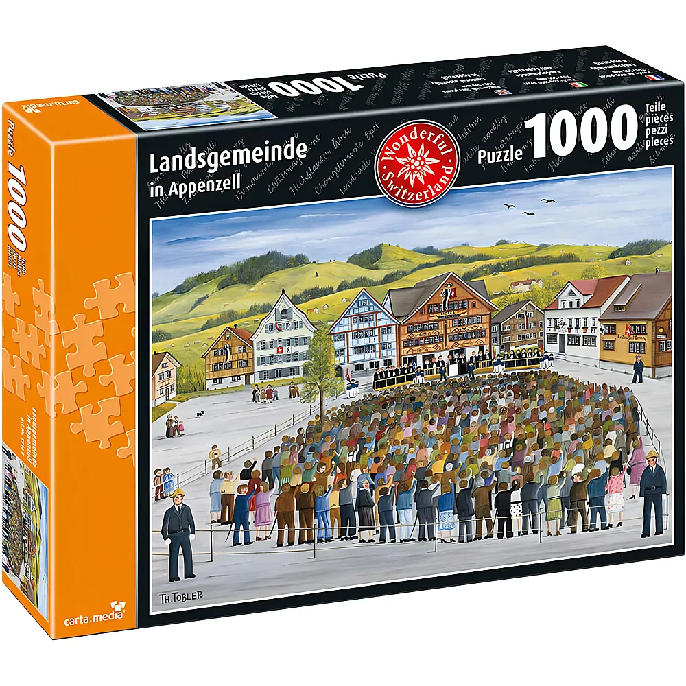 carta media Puzzle Landsgemeinde Appenzell - 1000 Teile | Puzzle 1000 Teile