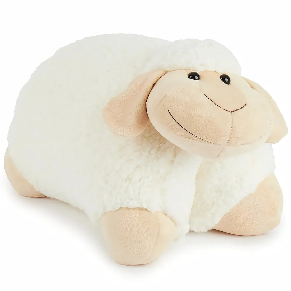 Bieco XXL Schaf Kuscheltier Gross 45 cm Pl�schtier Weiss aufklappbar Kinder Kissen Schmusetier, riesen Kuscheltiere