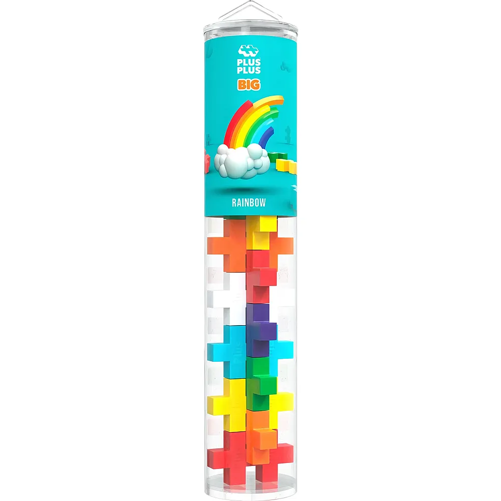 Plus-Plus BIG Kreativ Bausteine Regenbogen 15Teile