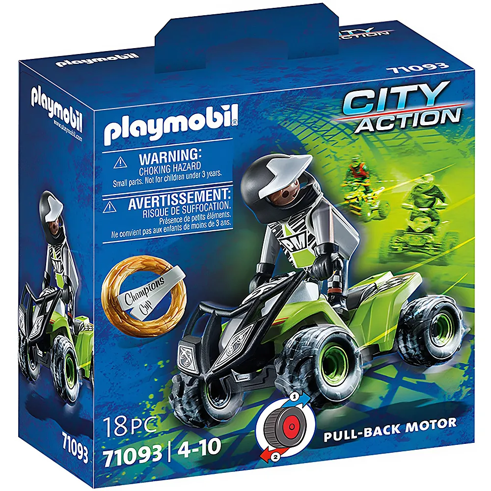PLAYMOBIL City Action Racing-Speed Quad 71093