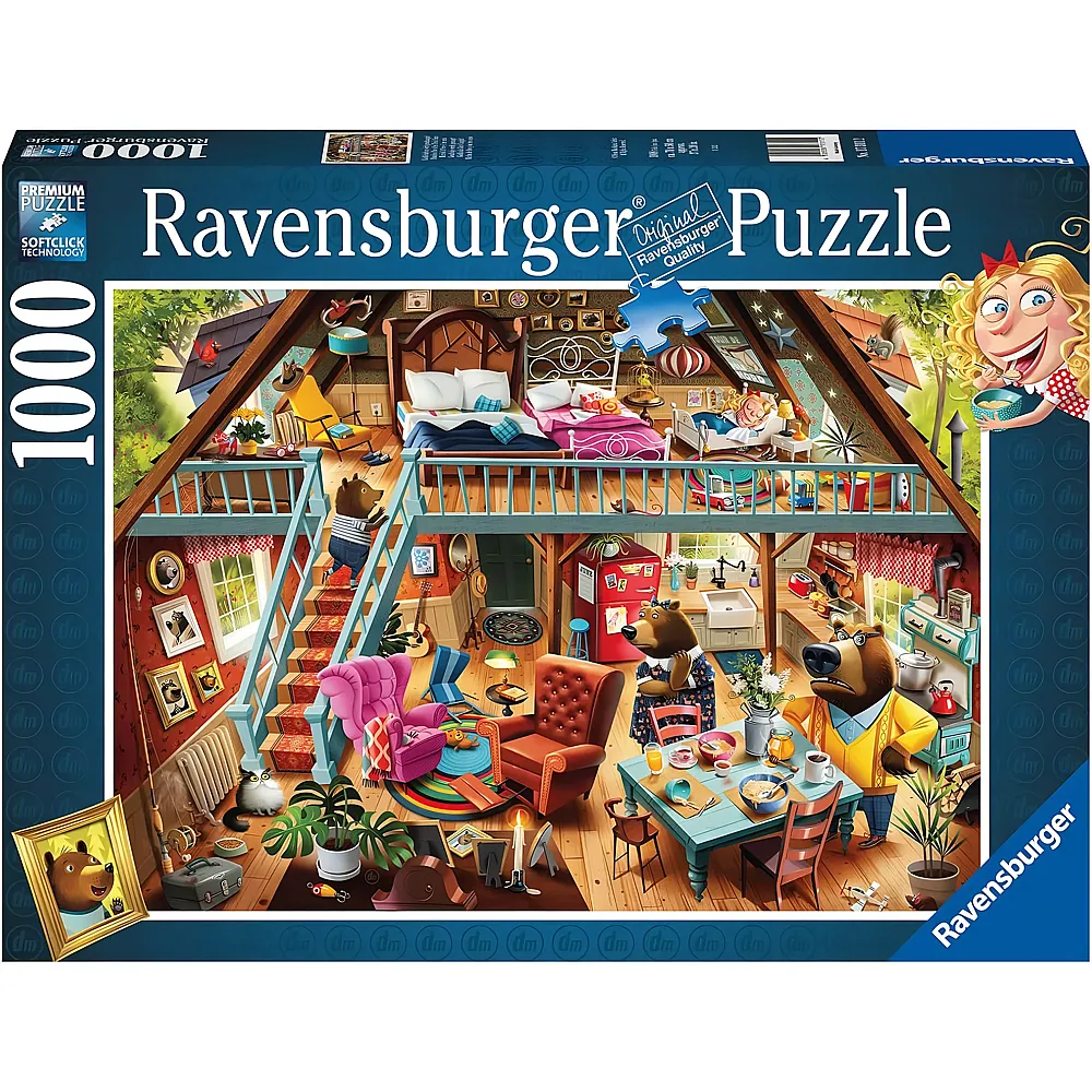 Ravensburger Puzzle Goldilocks Get Caught - 1000 Teile