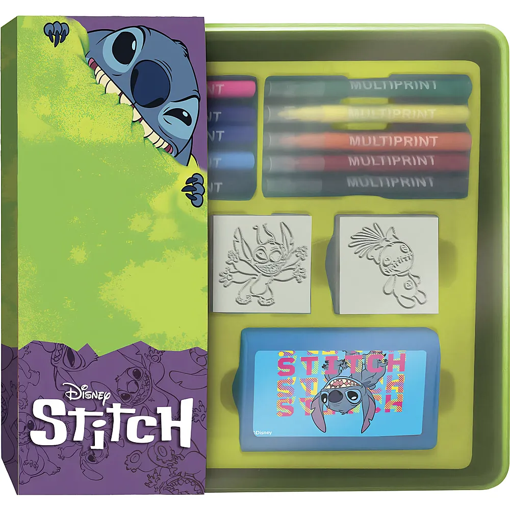 Multiprint Lilo & Stitch Set mit Stempeln und Filzstiften