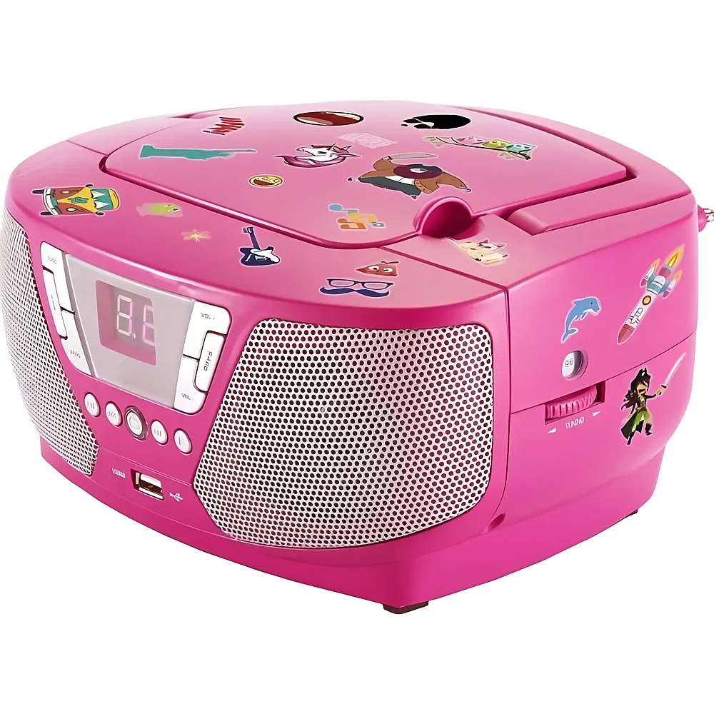 BigBen Tragbares CD/Radio - Kids Pink