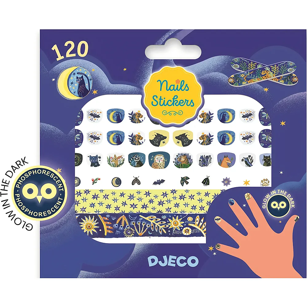 Djeco Nagelsticker Mondreflexionen - 120 Teile