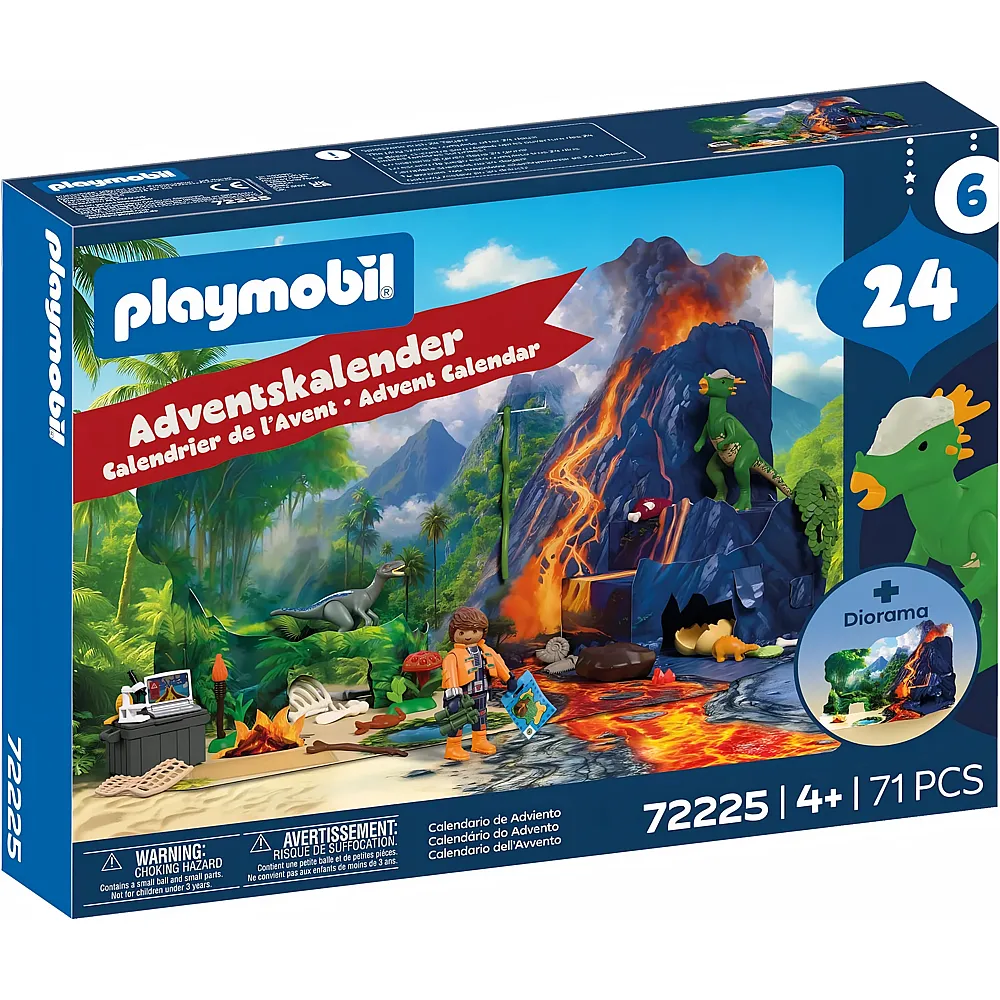 PLAYMOBIL Adventskalender: Dino-Expedition 72225